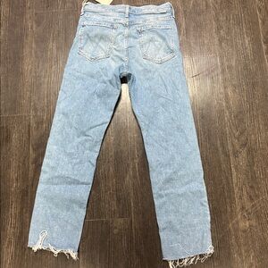 MOTHER Light Blue Cropped Ankle Jeans